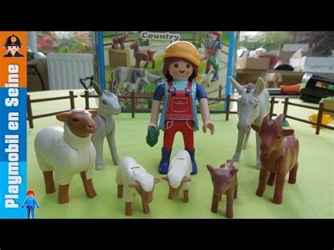 Playmobil Fermiere Avec Animaux Country Youtube