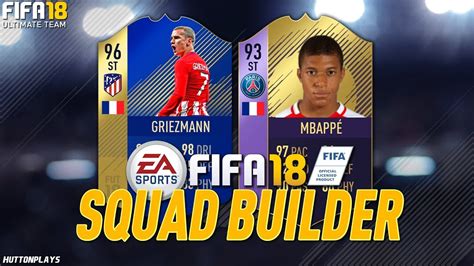 FIFA 18 Squad Builder CAN WE UNLOCK TOTS PARTEY W TOTS Griezmann