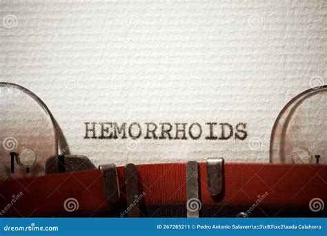 Hemorrhoids Concept View Stock Image Image Of Message 267285211