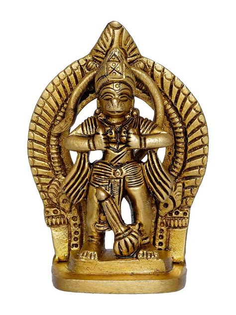 Eunoia Crafts Golden Brass Handcrafted Lord Hanuman Opening His Heart