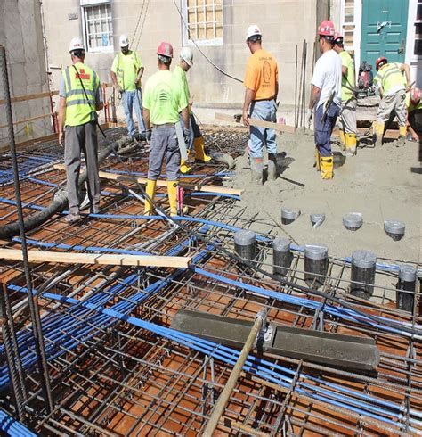 Big Day First Elevated Floor Pour Sawyer Library