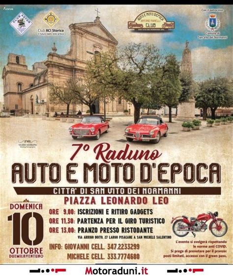 7 RADUNO AUTO E MOTO D EPOCA 2021 Motoraduno San Vito Dei Normanni BR