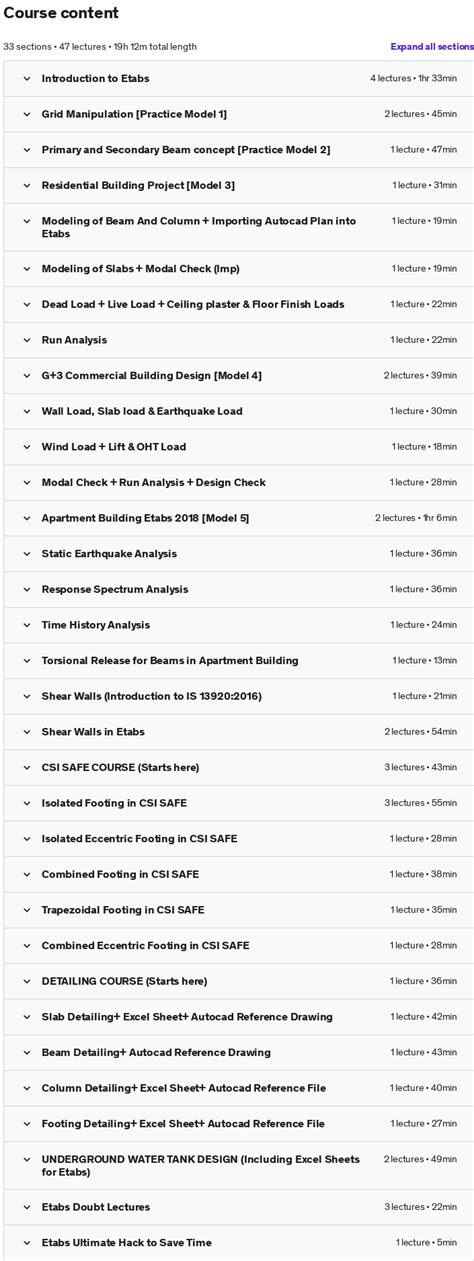 Udemy Etabs And Safe Complete Building Design Course Detailing 2022