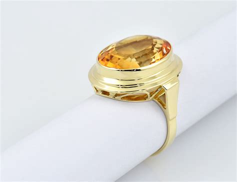 Ring Citrin K Gelbgold Juwelier Von Wetsch