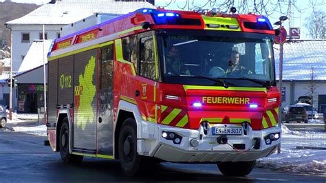 Neues Elektro Hlf Mit Bullhorn Einsatzfahrten Im Schnee Feuerwehr