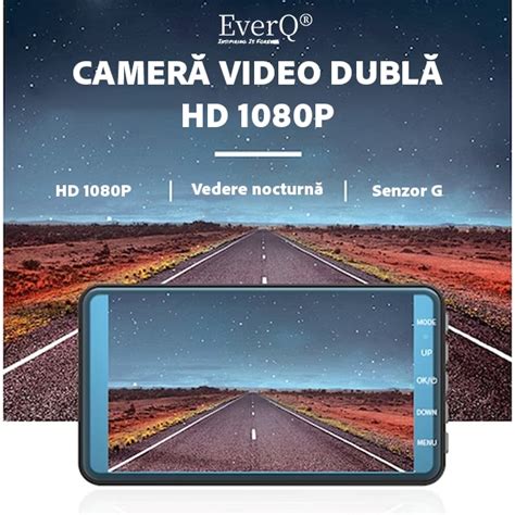 Camera Video Auto Dubla Everq Full Hd P Display Inch