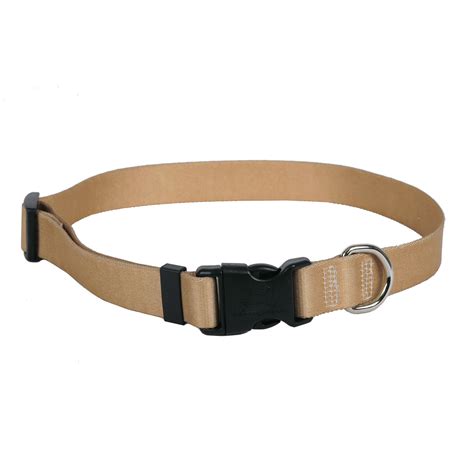 Tan Simple Solid Dog Collar - Hot Dog Collars