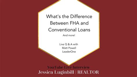 Fha Vs Conventional Loans Do You Know The Differences Youtube