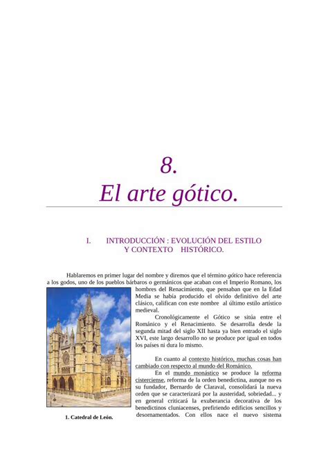 Pdf El Arte G Tico El Arte G Tico I Introducci N