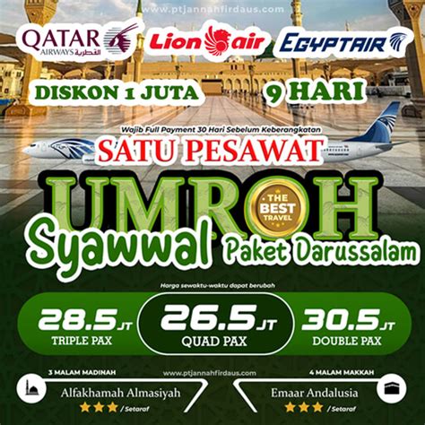 Harga Umroh April Mulai Dari Juta Diskon Juta