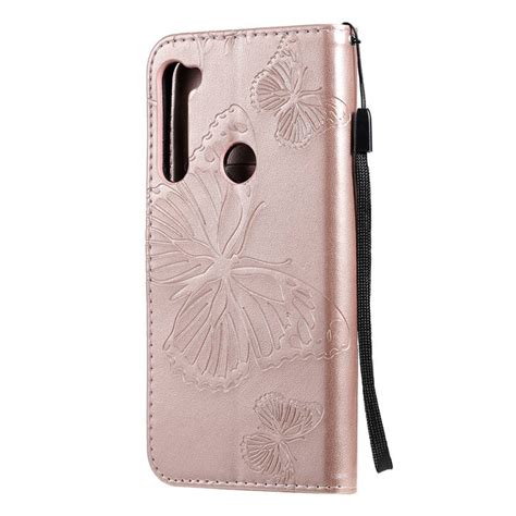 Motorola One Fusion Plus Embossed Butterfly Wallet Magnetic Stand Case