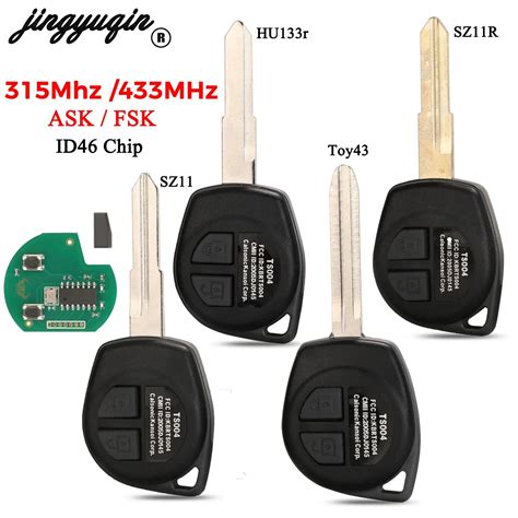 Jingyuqin Mhz Mhz Car Remote Key Ask Fsk Id For Suzuki Swift