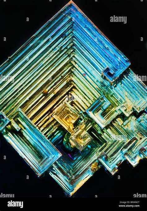 Bismuth Crystal Stock Photo Alamy