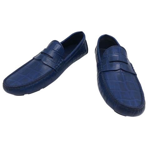 Blue Louis Vuitton Shoes Loafers | semashow.com