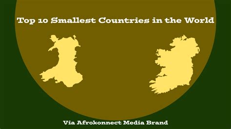 10 Smallest Countries In The World Land Population Afrokonnect