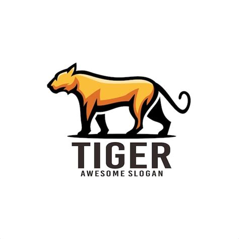 Logo De La Mascotte Illustration Tigre Vecteur Gratuite