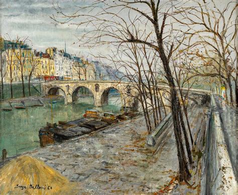 Proantic Serge Belloni Le Peintre De Paris Le Pont Marie Et