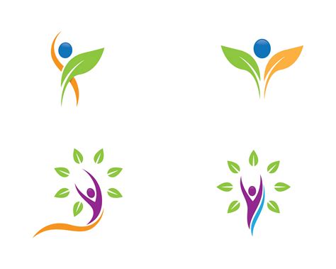 Natural Life Plant Logo Icon Set 1236727 Vector Art At Vecteezy