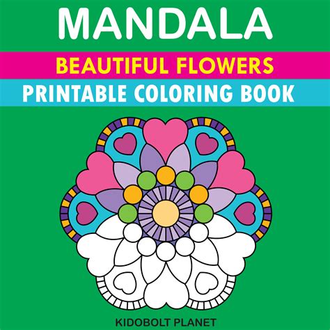 Mandala Beautiful Flowers Printable Coloring Book | Made By Teachers