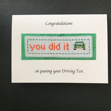 Driving Test Passed Card Congratulations Passing Driving Test Greetings