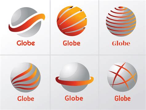 Globe Logo Design Vector Pack 227496 Vector Art at Vecteezy