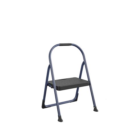 Cosco 1 Step Folding Big Step Steel Step Stool 225 Lb Weight Capacity Ansi Type Ii Navy