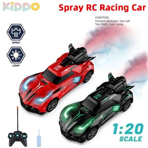 Mini Voiture T L Command E RC Drift Spray V Hicule De Course Avec Lumi