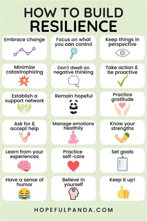 18 Ways To Build Your Resilience Daily Infographic