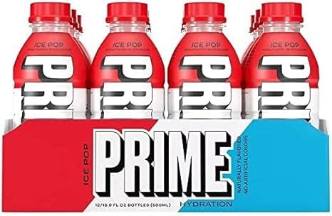 Prime Hydration Ice Pop Lot de 12 boissons aromatisées Amazon fr