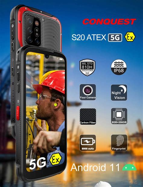 Conquest S Atex Explosion Proof G Rugged Smartphone