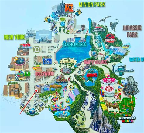 Universal Studios Japan Map 2024 Latest Map Easy To Understand