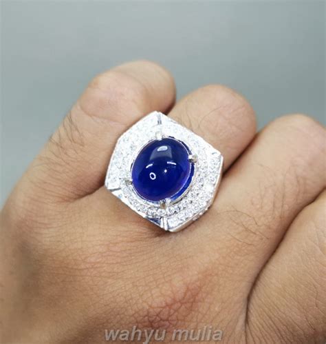 Batu Cincin Blue Safir Batu Safir Blue Cincin Batu Akik Bacan