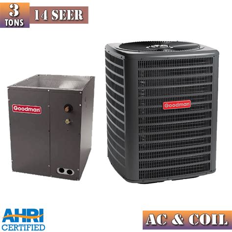 3 Ton Goodman 14 Seer Ac Vertical Coil Capf3137b6 Gsx140361 Ebay