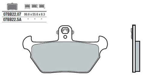 Brembo Brembo Bremsbeläge organisch Bremsbelagsatz mit ABE