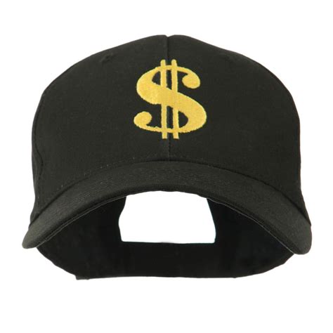 Dollar Sign Logo Embroidered Cap | Symbol Designed | e4Hats – e4Hats.com