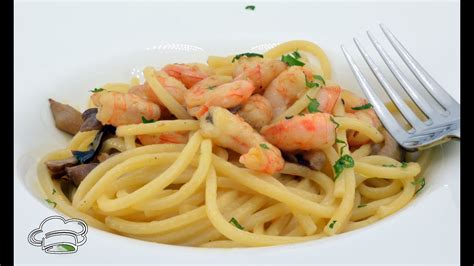 Como Hacer Pasta Con Gambas Al Ajillo Picantes Receta Fácil Youtube