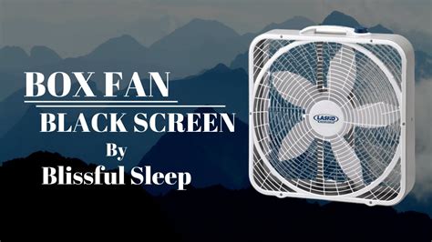 Sleep Peacefully With Box Fan Sound Black Screen White Noise For