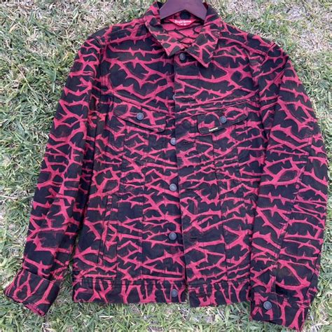 Supreme jacquard reversible jacket #supreme... - Depop