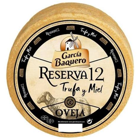 Queso Oveja Reserva 12 Trufa Y Miel GARCIA BAQUERO 3 Kg 1pieza