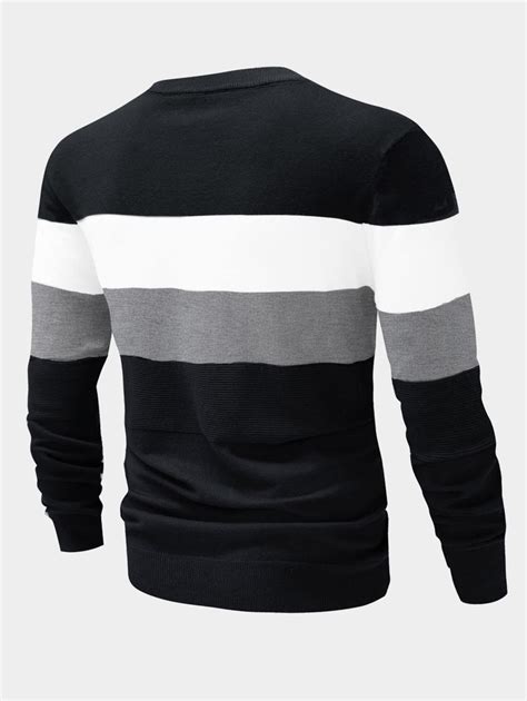 Manfinity Homme Men Colour Block Jumper Shein Uk