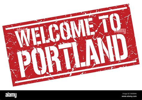 Welcome To Portland Stamp Stock Vector Image And Art Alamy