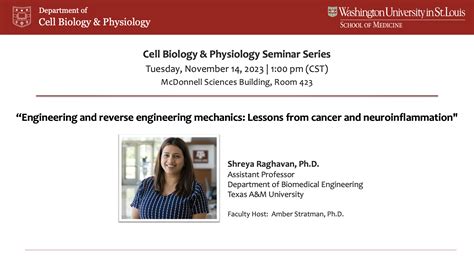 Seminar Series Yang E Li PhD Cell Biology Physiology