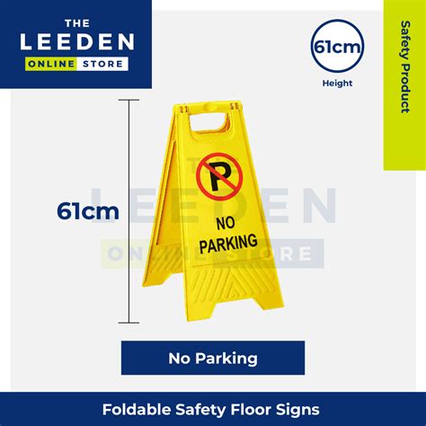 Safety Foldable Floor Sign Board Stand No Parking No Entry Wet