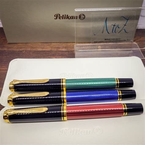 Jual Perlengkapan Kaligrafi Pelikan M400 Souveran Fountain Pen 14k Gold