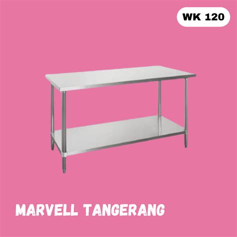 Jual Wk Working Table Stainless Steel Knock Down Meja Dapur