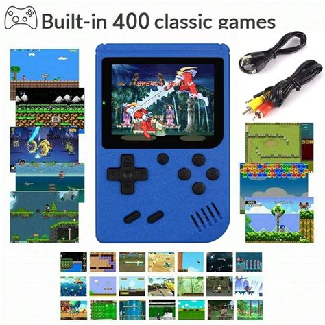 Console de Jogos Retrô Portátil Handheld Mini 400 Jogos em 1 Caixa