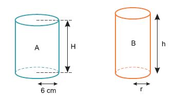 Um Cilindro Circular Reto A Raio Da Base Igual A Cm E Altura H