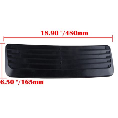 Black Car Air Flow Intake Hood Scoop Vent Bonnet Cover Trim Universal