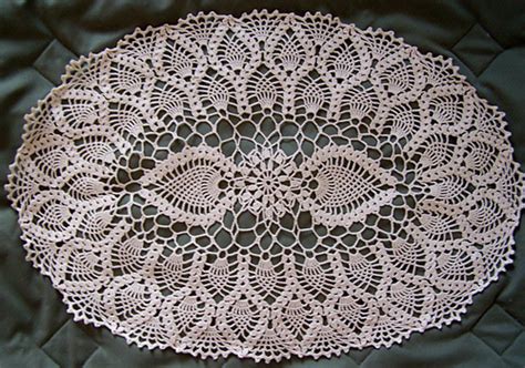 Ravelry Oval Pineapple Doily Pattern By American Thread Company