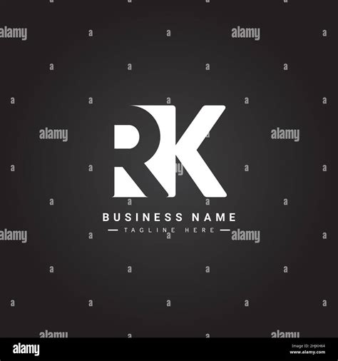 Letra Inicial Logotipo RK Logotipo De Minimal Business Para El